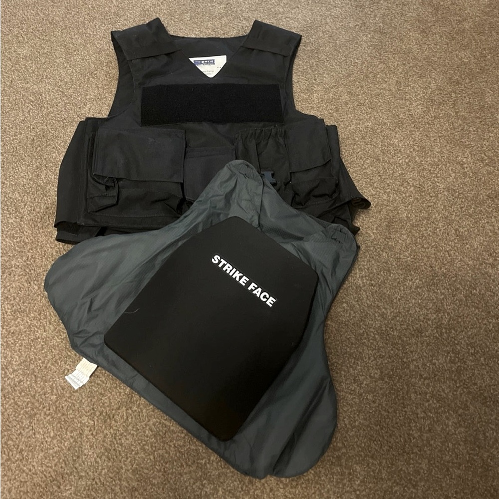 Tactical Vest With Inserts And Plates  - Pre-Owned